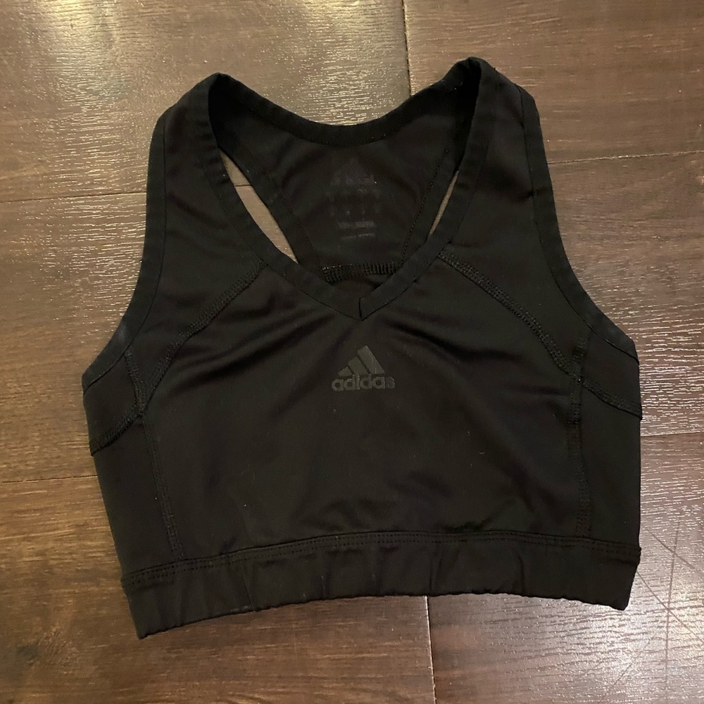Women’s Black Adidas Sports Bra - Small